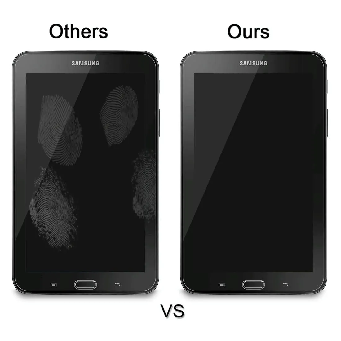 100-pack Tempered Glass Film for Samsung Galaxy Tab 3 Lite T110 / T111 / T113 - 0.4mm 9h  Hardness 2.5d Explosion-proof