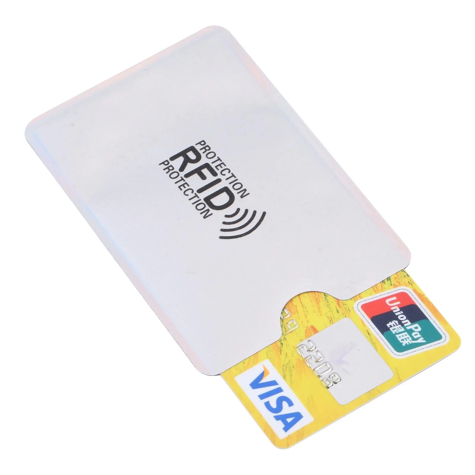100 Rfid Blocking Aluminum Foil Card Sleeves - Pack