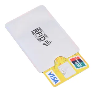100 Rfid Blocking Aluminum Foil Card Sleeves - Pack