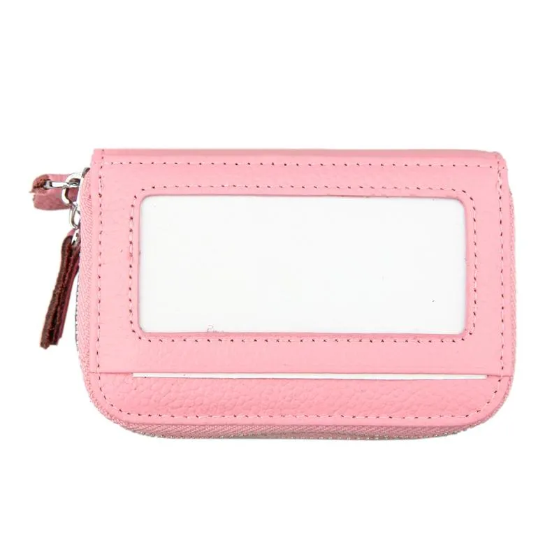 11-slot Rfid Blocking Leather Card Holder Wallet with Coin Pocket