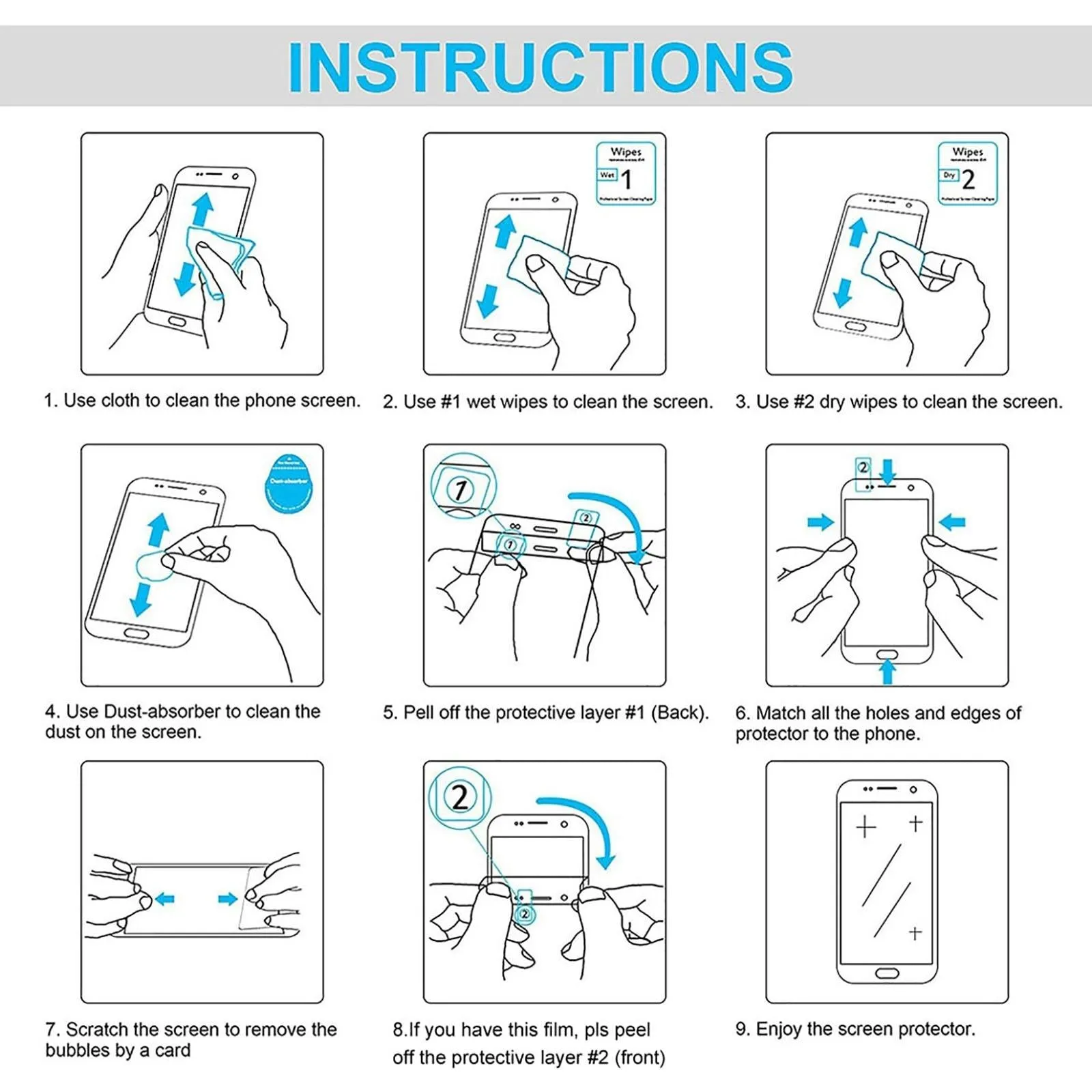 11 Tempered Glass Screen Protector For Lenovo Tab P11 / P11 5G / Xiaoxin Pad / Moto Tab G70 / Blackview Tab 16 / Tcl Nxtpaper - 9H Strength