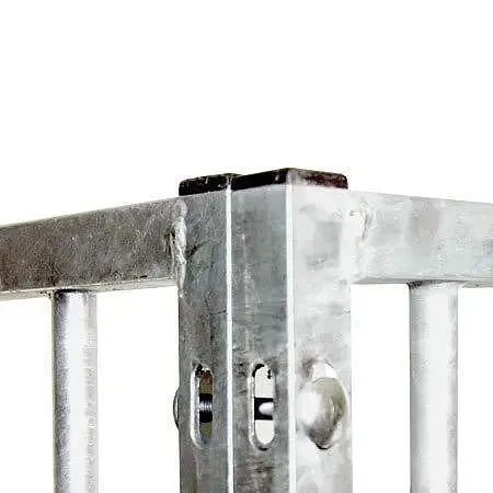 1.2m x 1.84m LEFT DOOR - Heavy-duty Galvanized Dog Run Panel - 5cm Gap