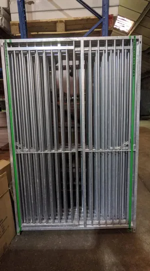 1.2m x 1.84m LEFT DOOR - Heavy-duty Galvanized Dog Run Panel - 5cm Gap