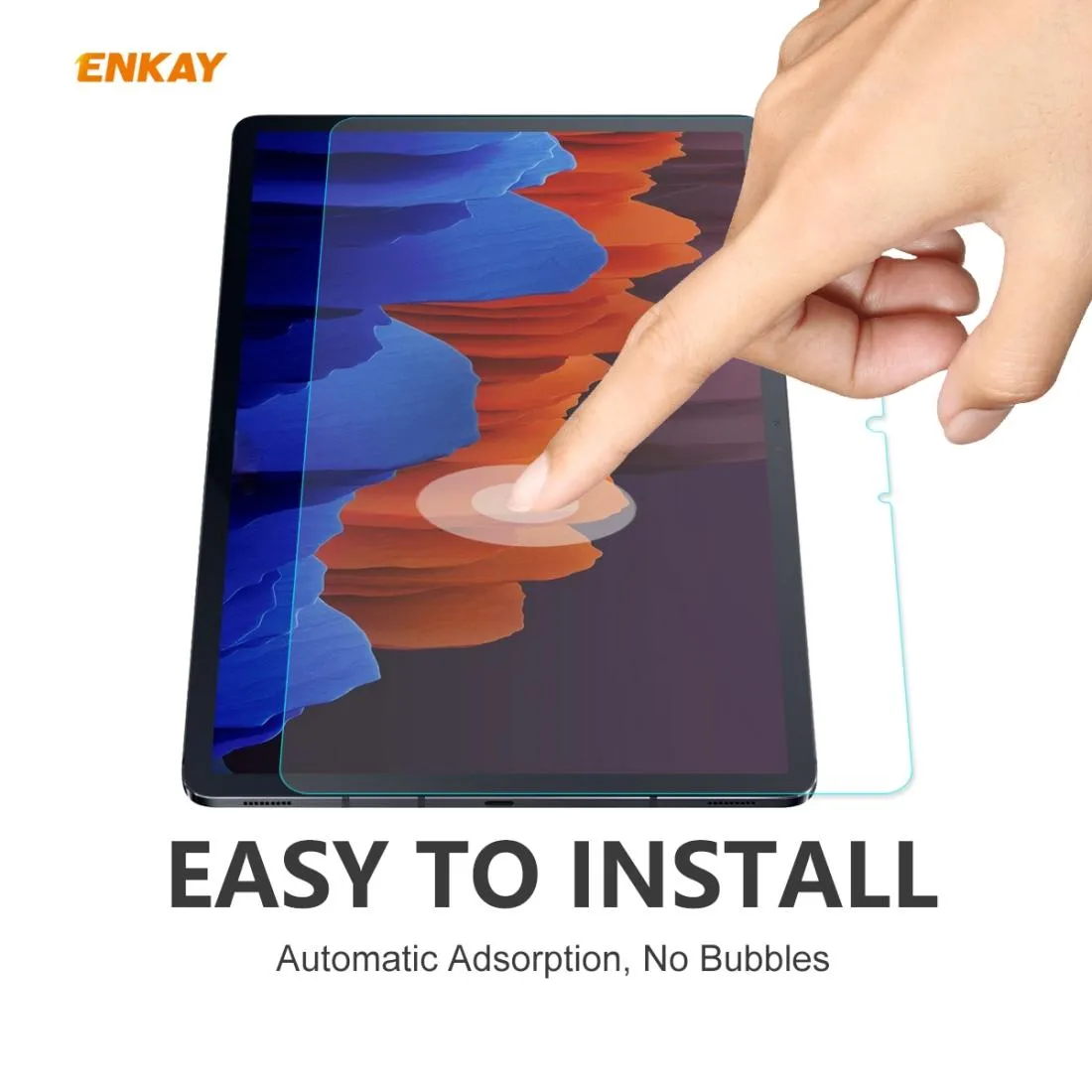 2-pack Hat-prince Tempered Glass Protector for Samsung Galaxy Tab S8 / S7 - 0.33mm 9h Hardness 2.5d Explosion-proof