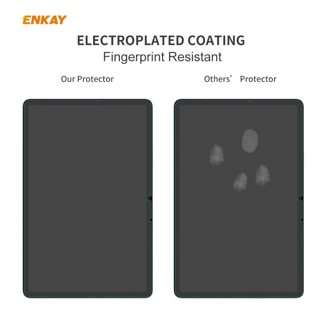 2-pack Hat-prince Tempered Glass Protector for Samsung Galaxy Tab S8 / S7 - 0.33mm 9h Hardness 2.5d Explosion-proof