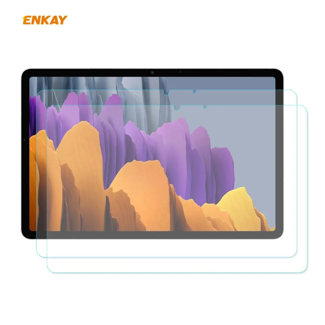 2-pack Hat-prince Tempered Glass Protector for Samsung Galaxy Tab S8 / S7 - 0.33mm 9h Hardness 2.5d Explosion-proof