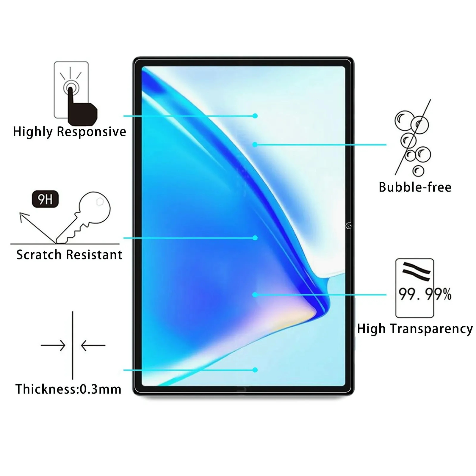 2-Pack Oukitel Okt3 Tempered Glass Film - 9H 0.3Mm Explosion-Proof
