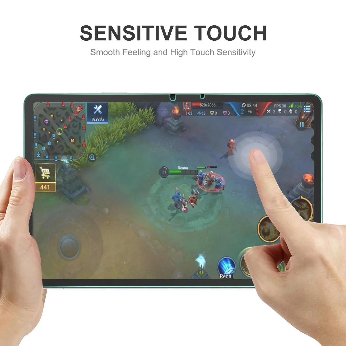 2-pack Tempered Glass Film for Samsung Galaxy Tab S8 11.0 - 0.33mm Explosion-proof
