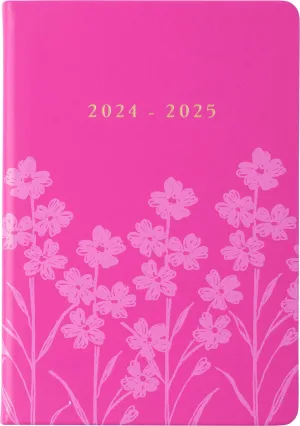 2024-2025 Medium Bound Academic Planner 6x8" (July 2024-June-2025) - Pink Floral