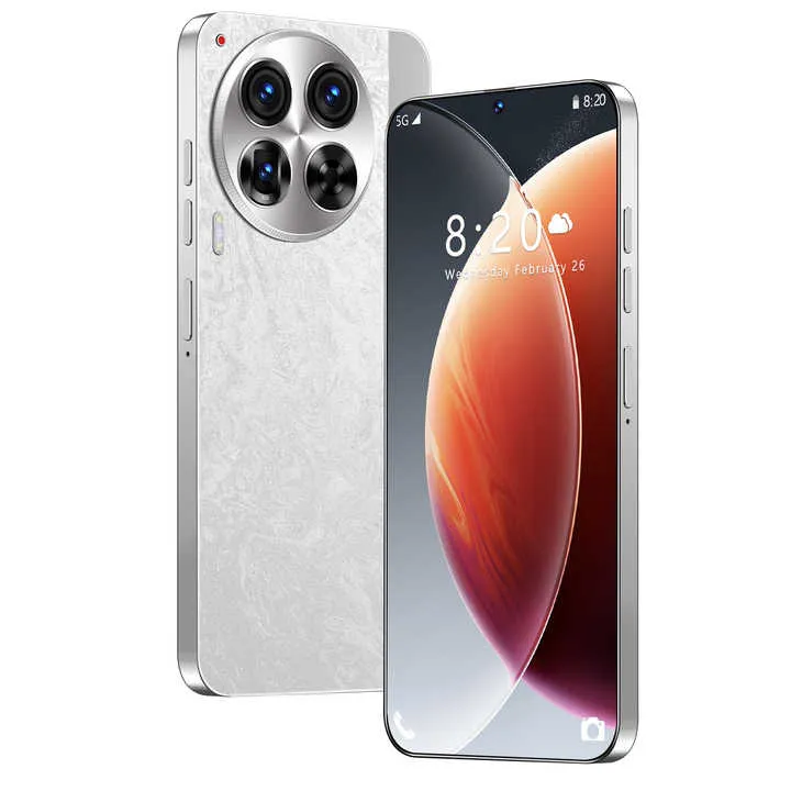 2024 New Mobile Phone 4G/5G Universal Android Smartphone ultra clear 7.3-inch Screen Mobile Phone هاتف محمول جديد 2024، هاتف ذكي عالمي يعمل بنظام أندرويد، شاشة فائقة الوضوح مقاس 7.3 بوصة