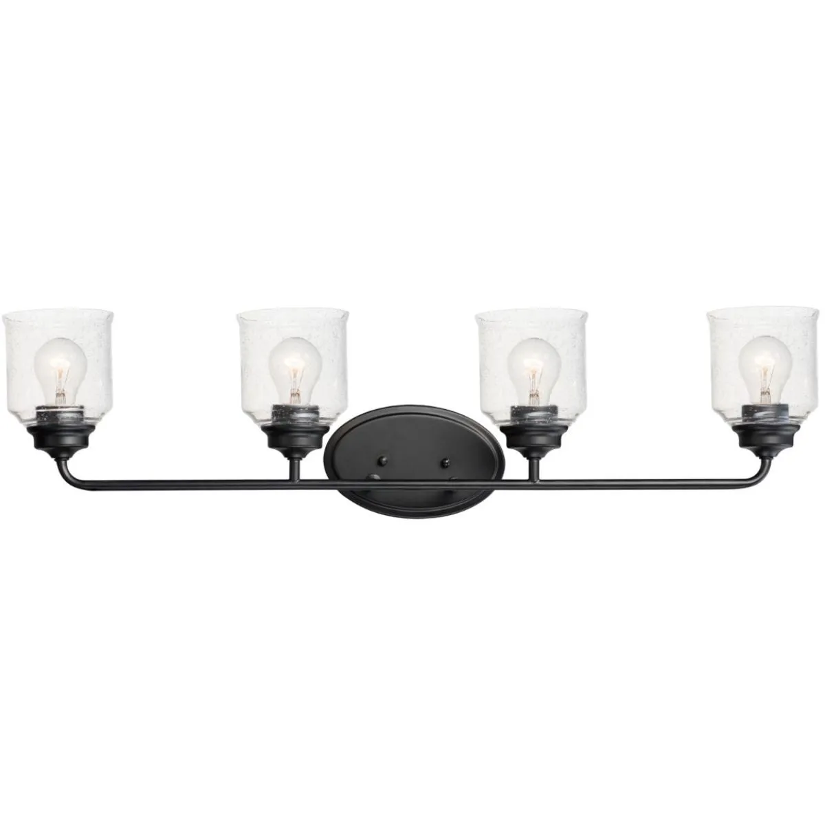 Acadia 35 in. 4 Lights Vanity Light Black Finish