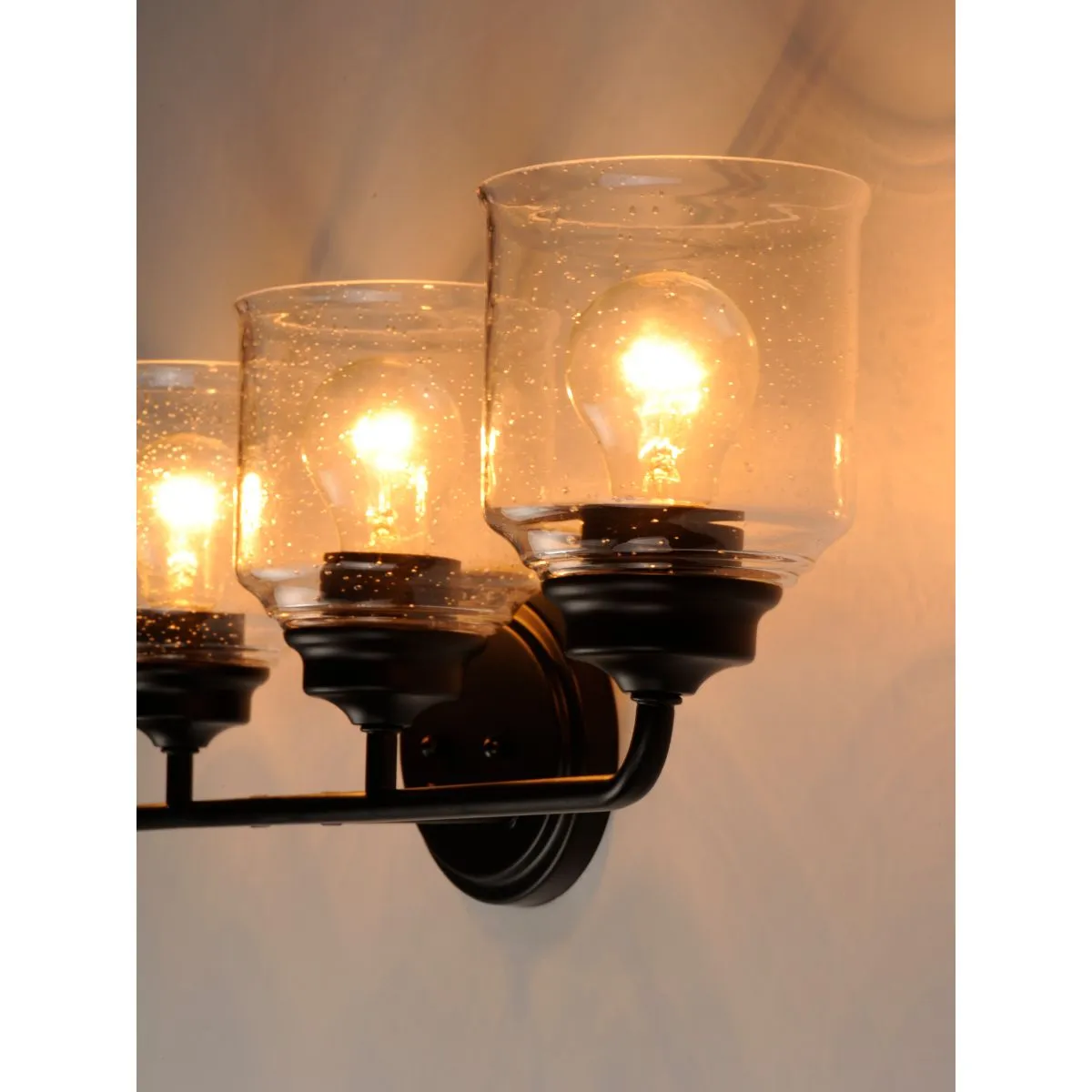 Acadia 35 in. 4 Lights Vanity Light Black Finish