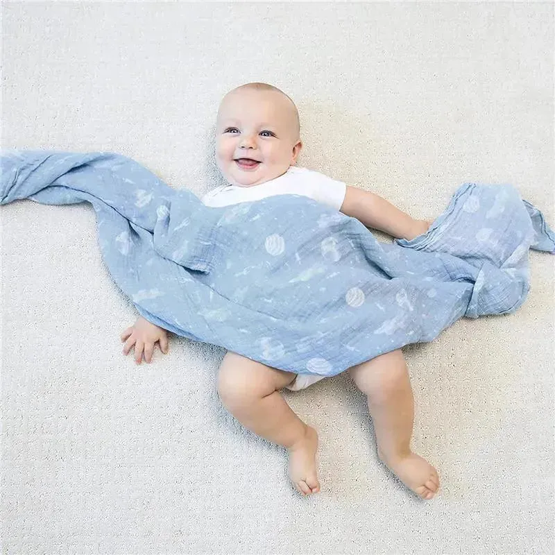 Aden   Anais - 4 Pk Muslin Swaddles, Space Explorers