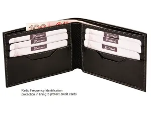 Adpel Synthetic Leather Wallet With RFID | Black
