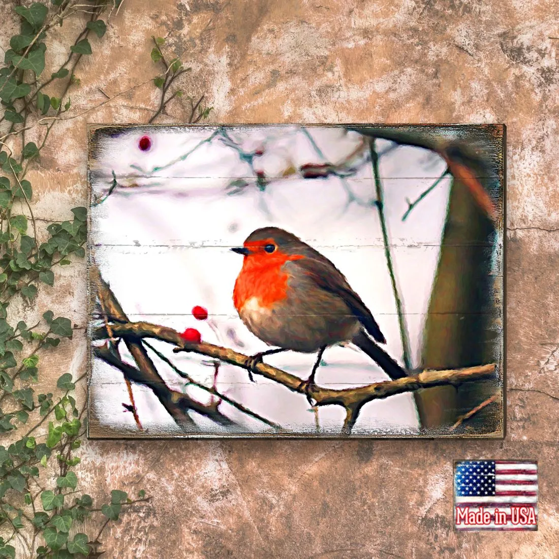 Amena Bird Wooden Coastal Wall Art by Nature Wonders - Coastal Sea-Life Décor - 95286B
