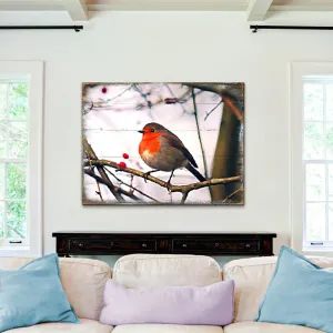 Amena Bird Wooden Coastal Wall Art by Nature Wonders - Coastal Sea-Life Décor - 95286B