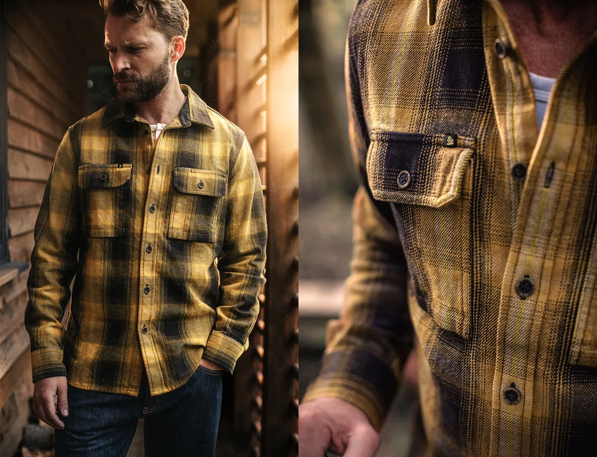 &SONS Carder Shirt Ochre Check