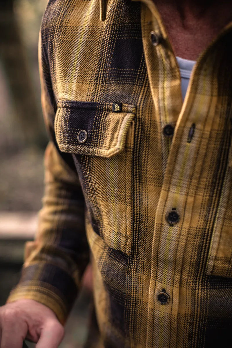 &SONS Carder Shirt Ochre Check