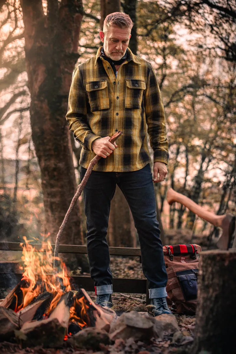 &SONS Carder Shirt Ochre Check