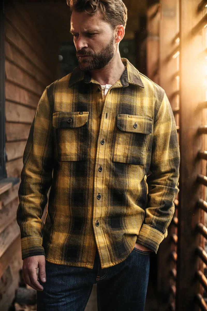 &SONS Carder Shirt Ochre Check