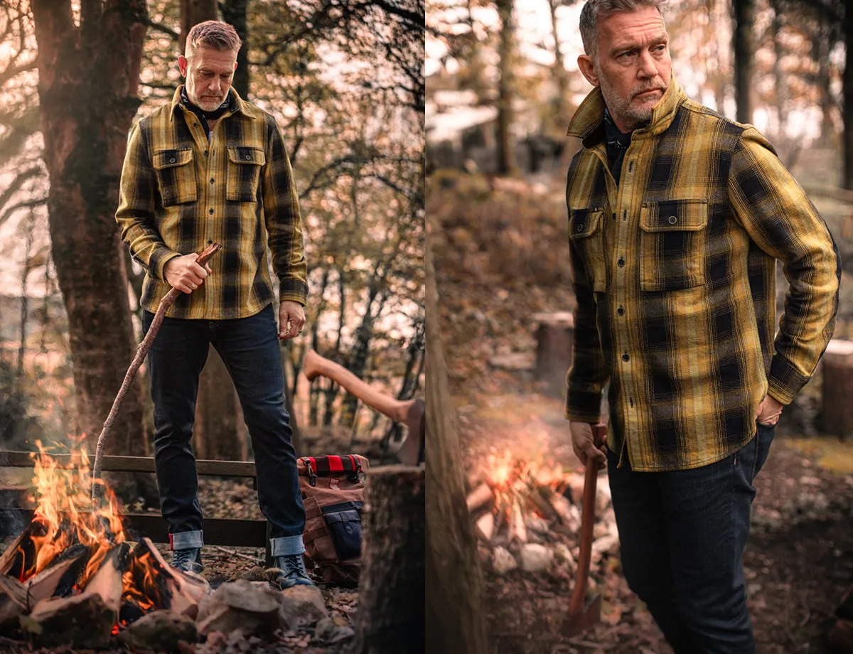 &SONS Carder Shirt Ochre Check