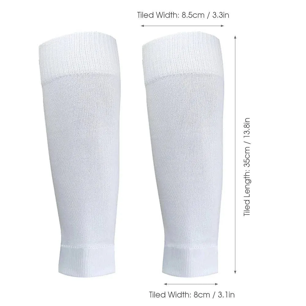 Anti Slip Soccer Socks Calf Sleeves and Leg Pads Set Outdoor Sport Running Stretch Socks Athletic Football Socks with Gripper