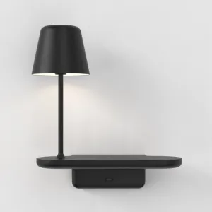 Astro Ito Wall Mounted Bedside Lamp with USB Matt Black