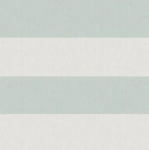 Awning Aqua Stripe Wallpaper from the Seaside Living Collection