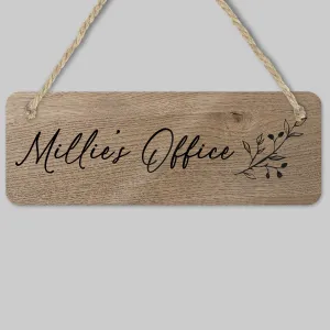 Bespoke Office Door Sign - Home Office Decor - Coworker Gift - Customisable