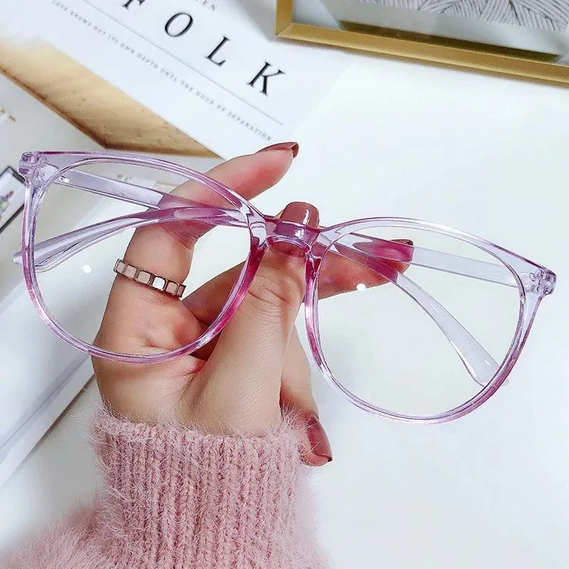 Blue Light Blocking Round Frame Glasses: Stylish Eyewear for Eye Health & Protection