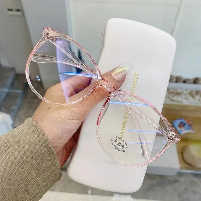 Blue Light Blocking Round Frame Glasses: Stylish Eyewear for Eye Health & Protection