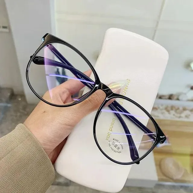Blue Light Blocking Round Frame Glasses: Stylish Eyewear for Eye Health & Protection
