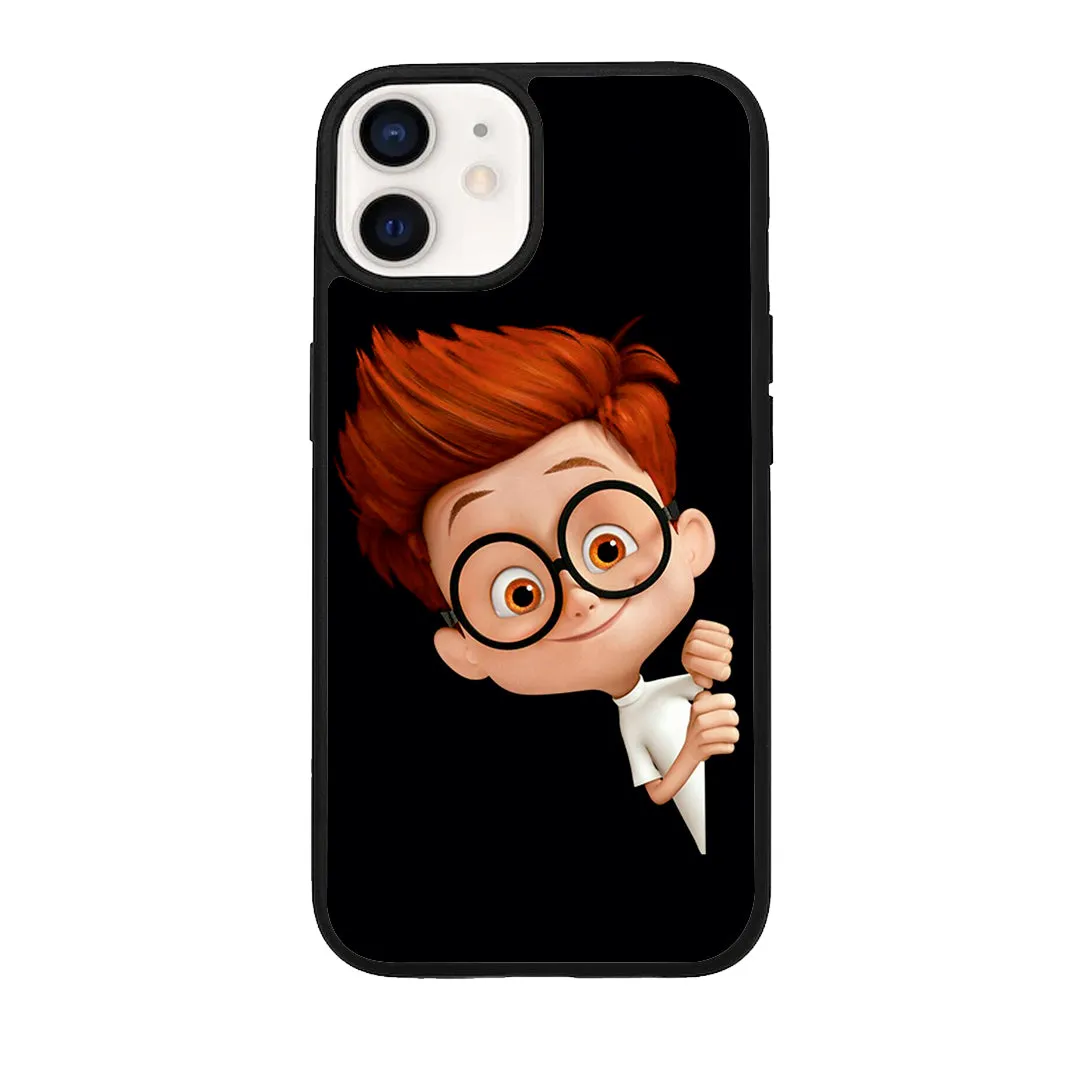 Cartoon Boy Glossy Metal Case Cover For iPhone