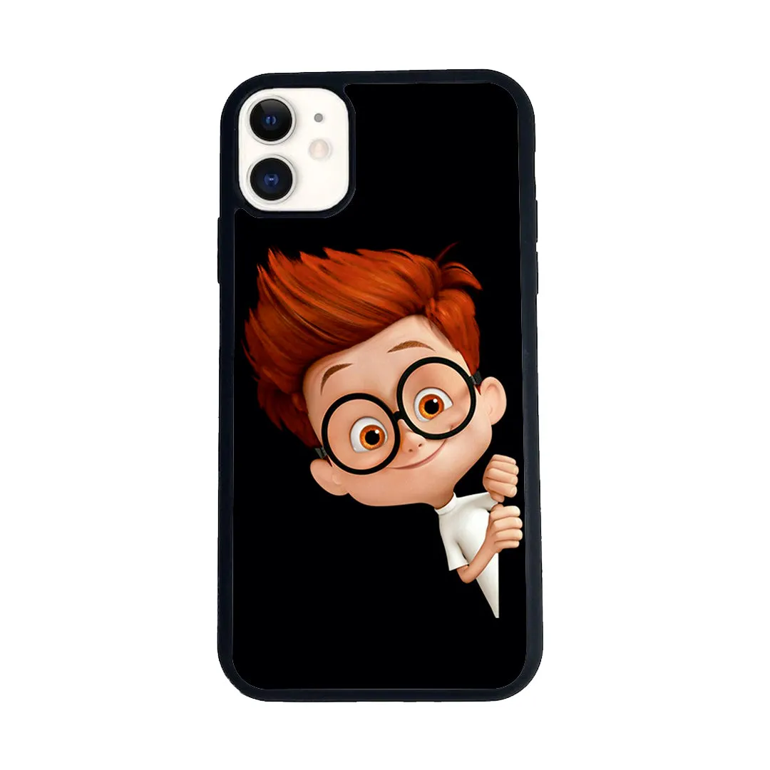 Cartoon Boy Glossy Metal Case Cover For iPhone