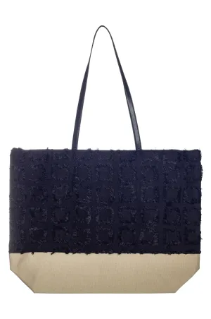 Check Beach Bag | Black | 0566YY