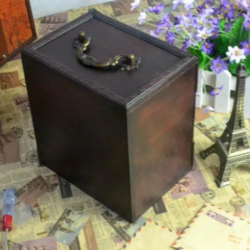 Chinese Style Retro Solid Wood Jewelry Storage Box