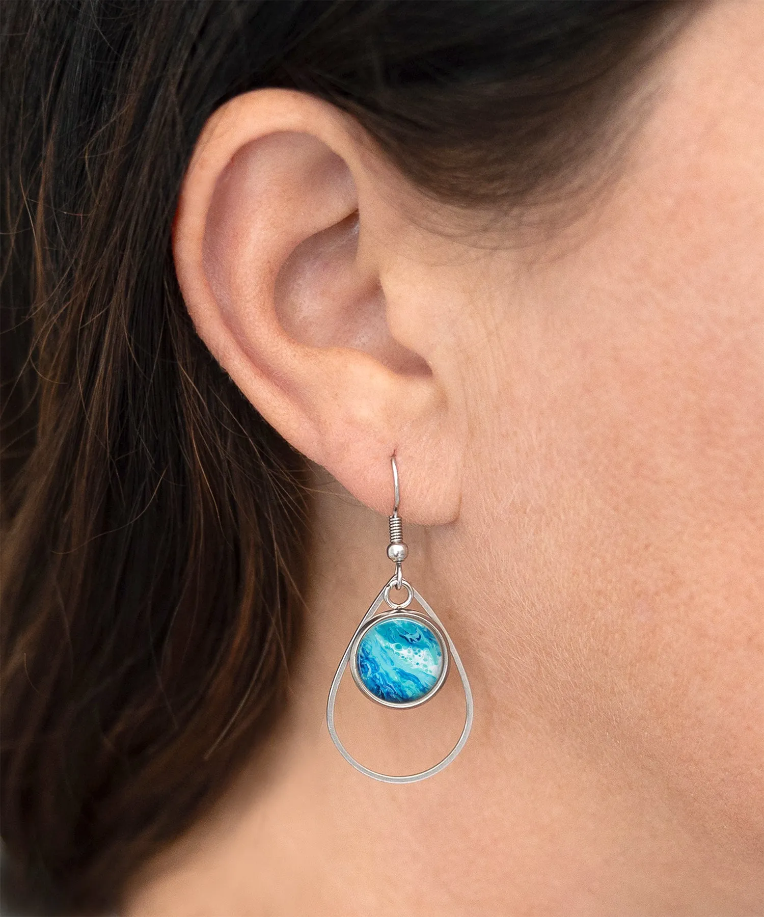 Coastal Breeze Teardrop Earrings | Handmade Beach Earrings