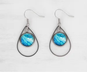 Coastal Breeze Teardrop Earrings | Handmade Beach Earrings