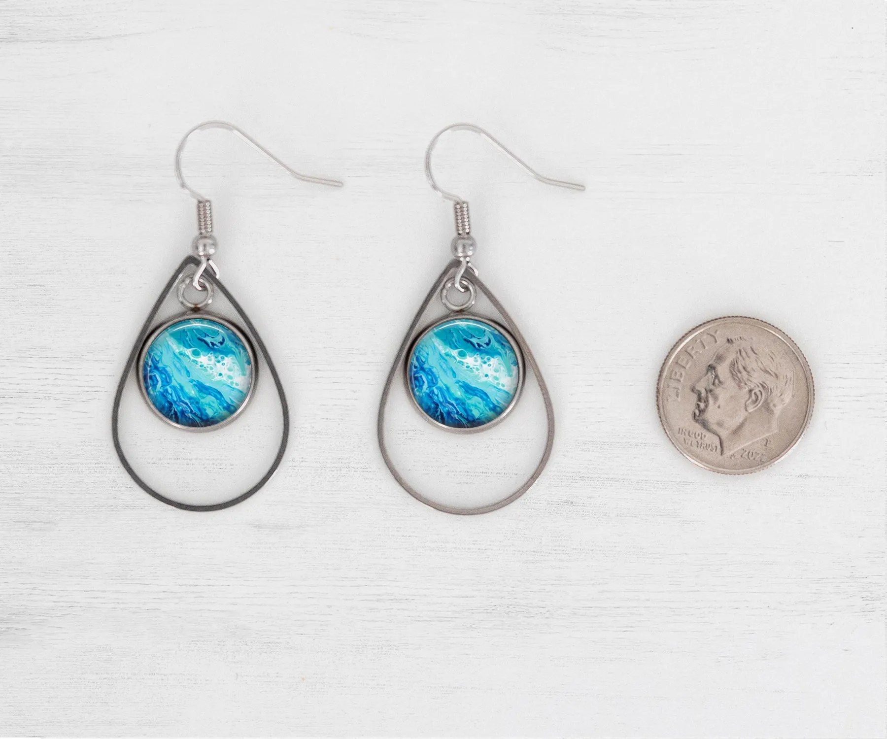 Coastal Breeze Teardrop Earrings | Handmade Beach Earrings