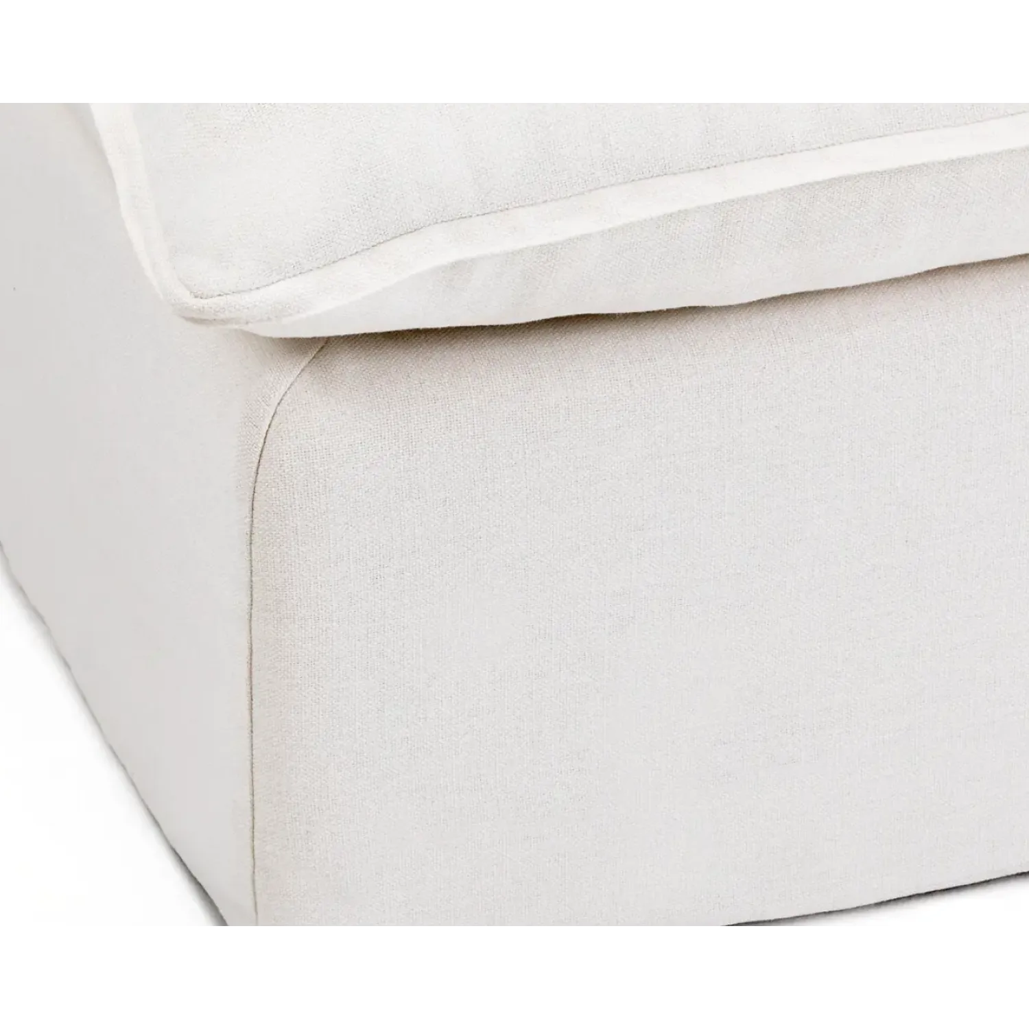 Coastal | Linen Style Ottoman