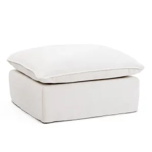 Coastal | Linen Style Ottoman