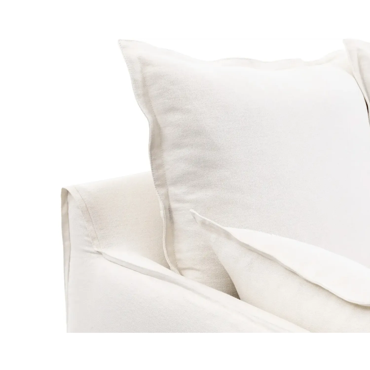 Coastal | Linen Style Slipcovered Feather 2 Seater Sofa