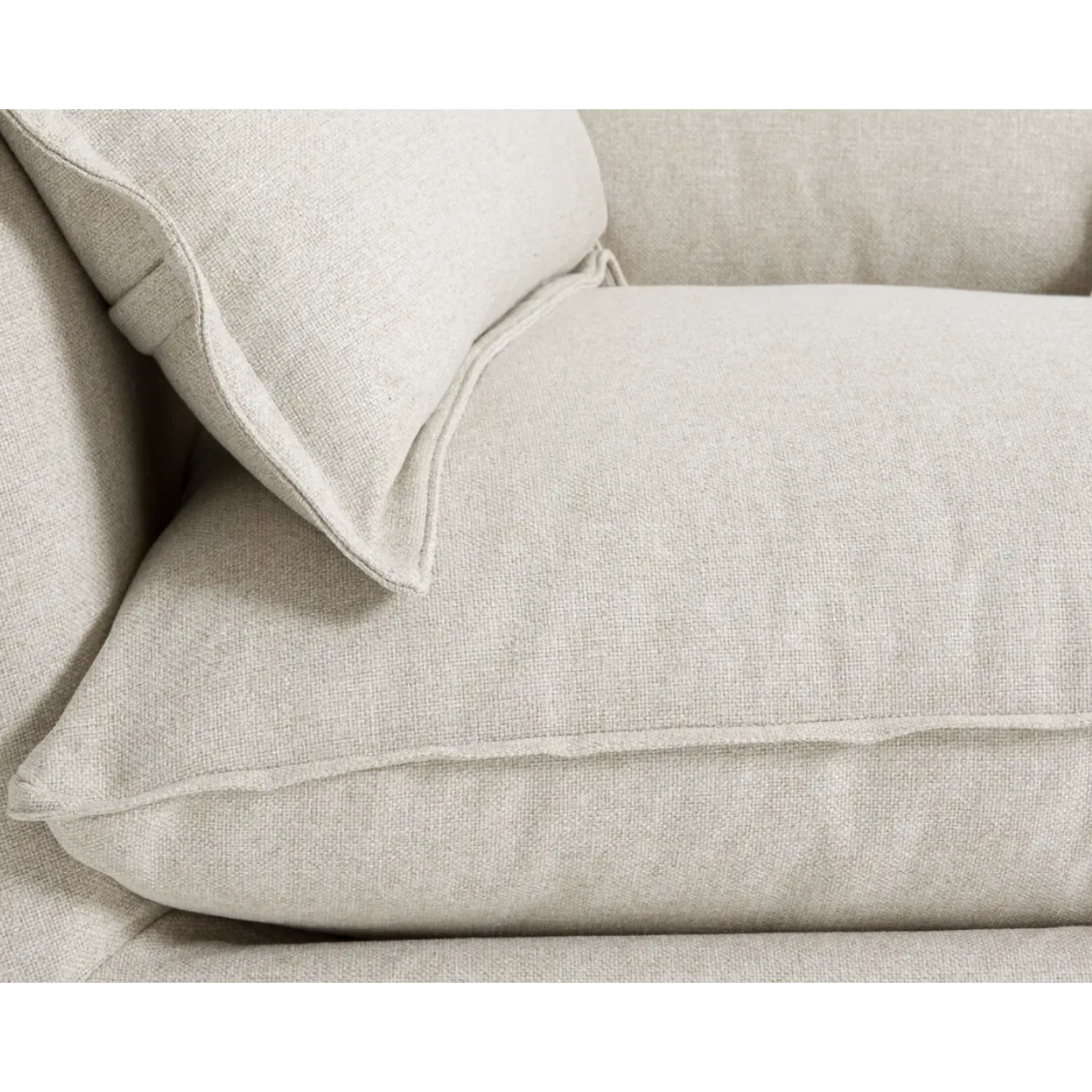 Coastal | Linen Style Slipcovered Feather 3 Seater Sofa