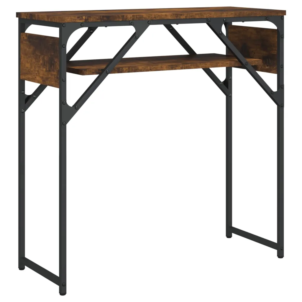 Console Table with Shelf Behind Sofa Desk Furniture Engineered Wood