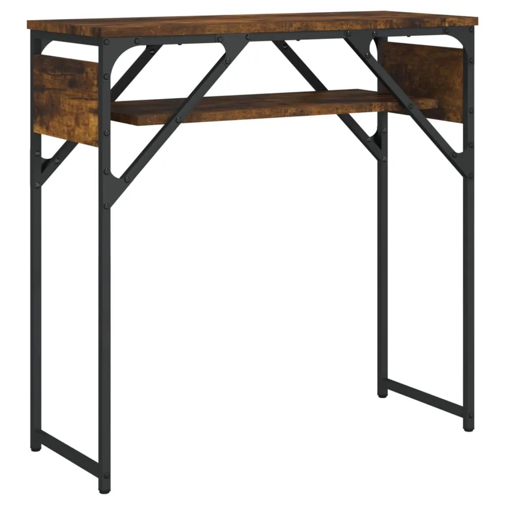 Console Table with Shelf Behind Sofa Desk Furniture Engineered Wood