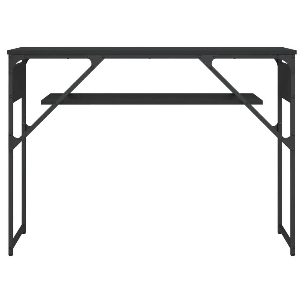 Console Table with Shelf Behind Sofa Desk Furniture Engineered Wood