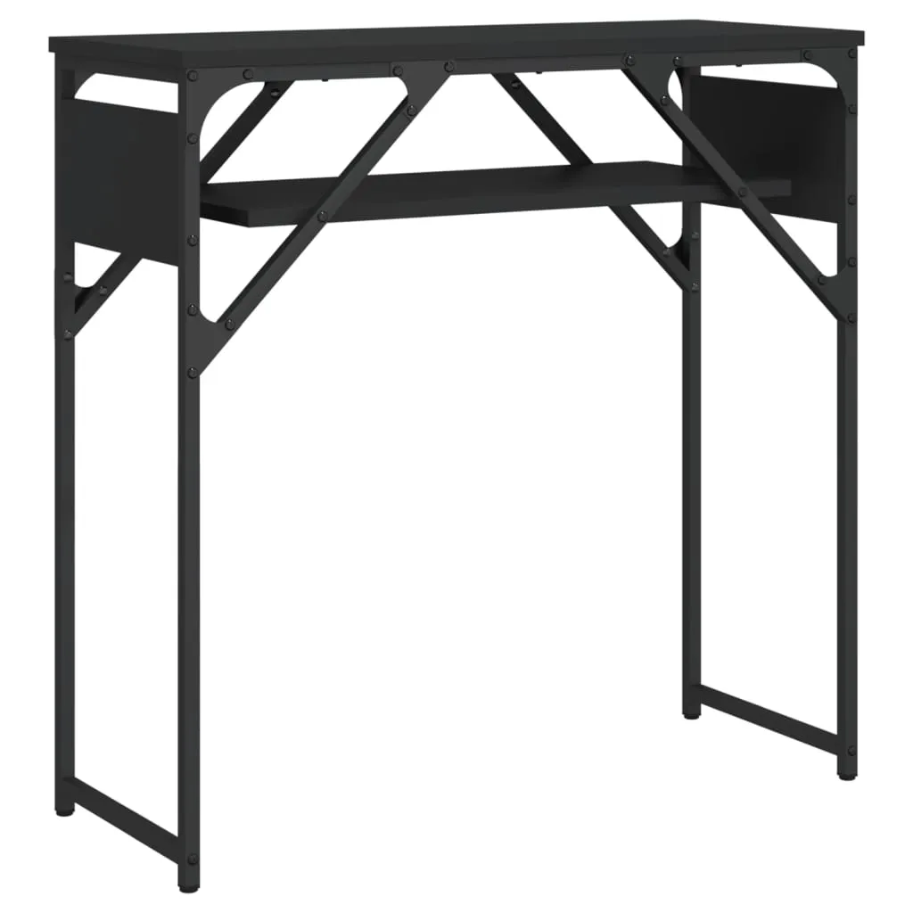 Console Table with Shelf Behind Sofa Desk Furniture Engineered Wood