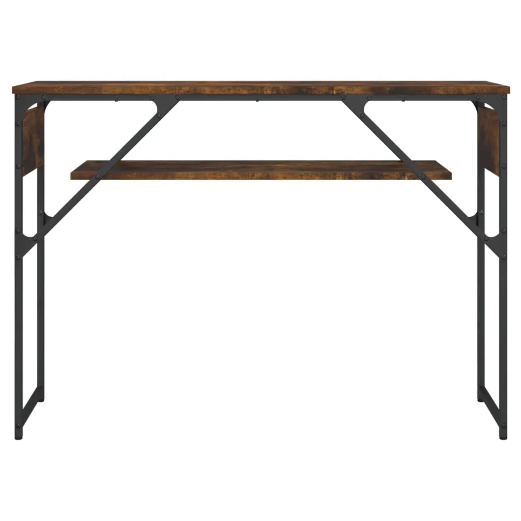 Console Table with Shelf Behind Sofa Desk Furniture Engineered Wood