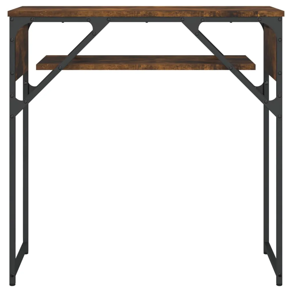 Console Table with Shelf Behind Sofa Desk Furniture Engineered Wood