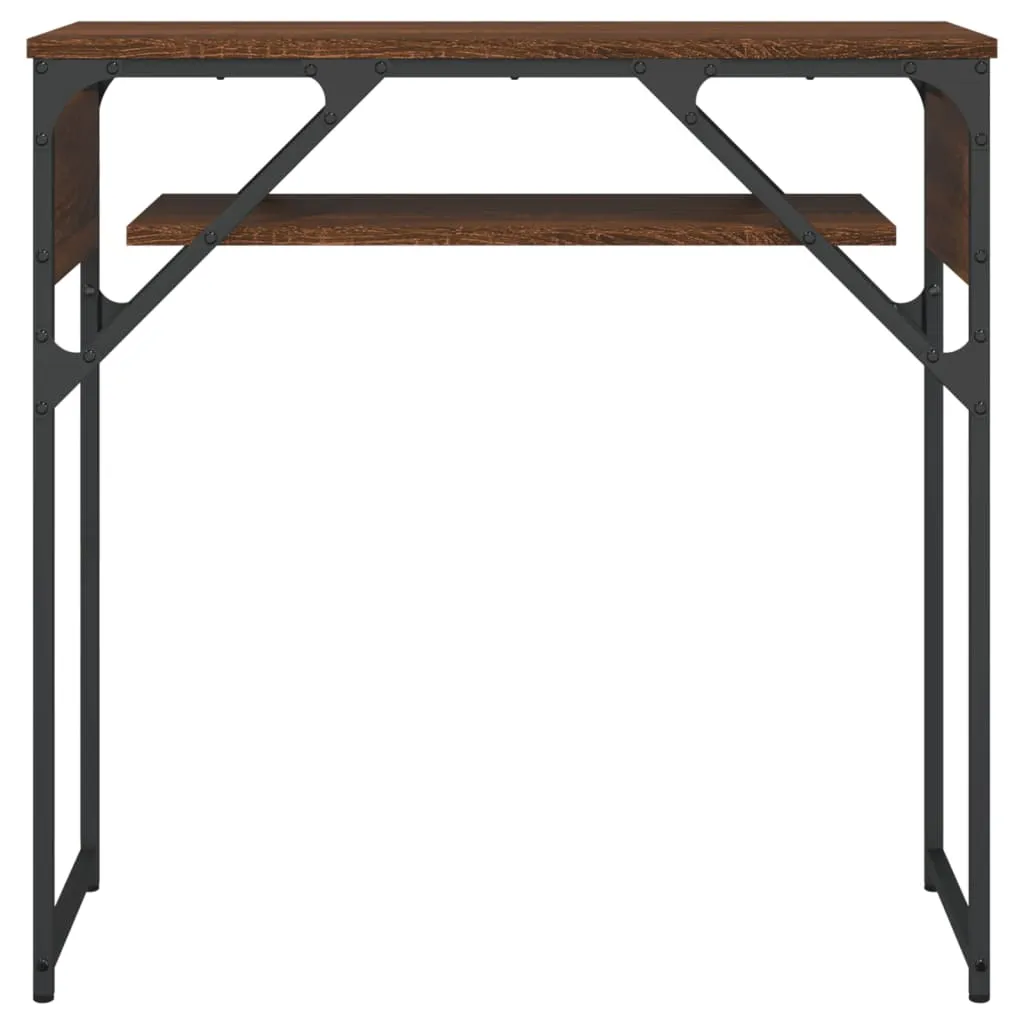 Console Table with Shelf Behind Sofa Desk Furniture Engineered Wood